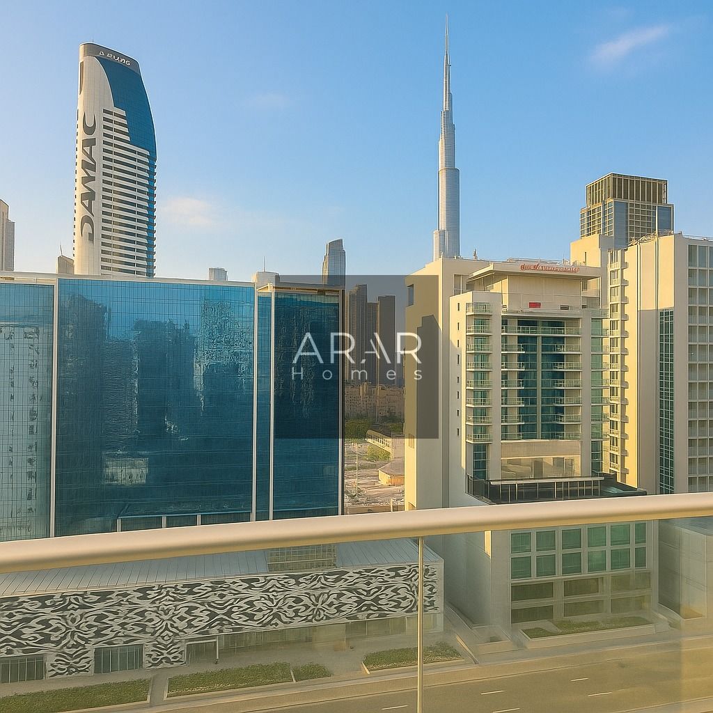 Luxury 1BHK | Burj Khalifa View | Vera Residence by DAMAC | Business Bay | Monthly Stay