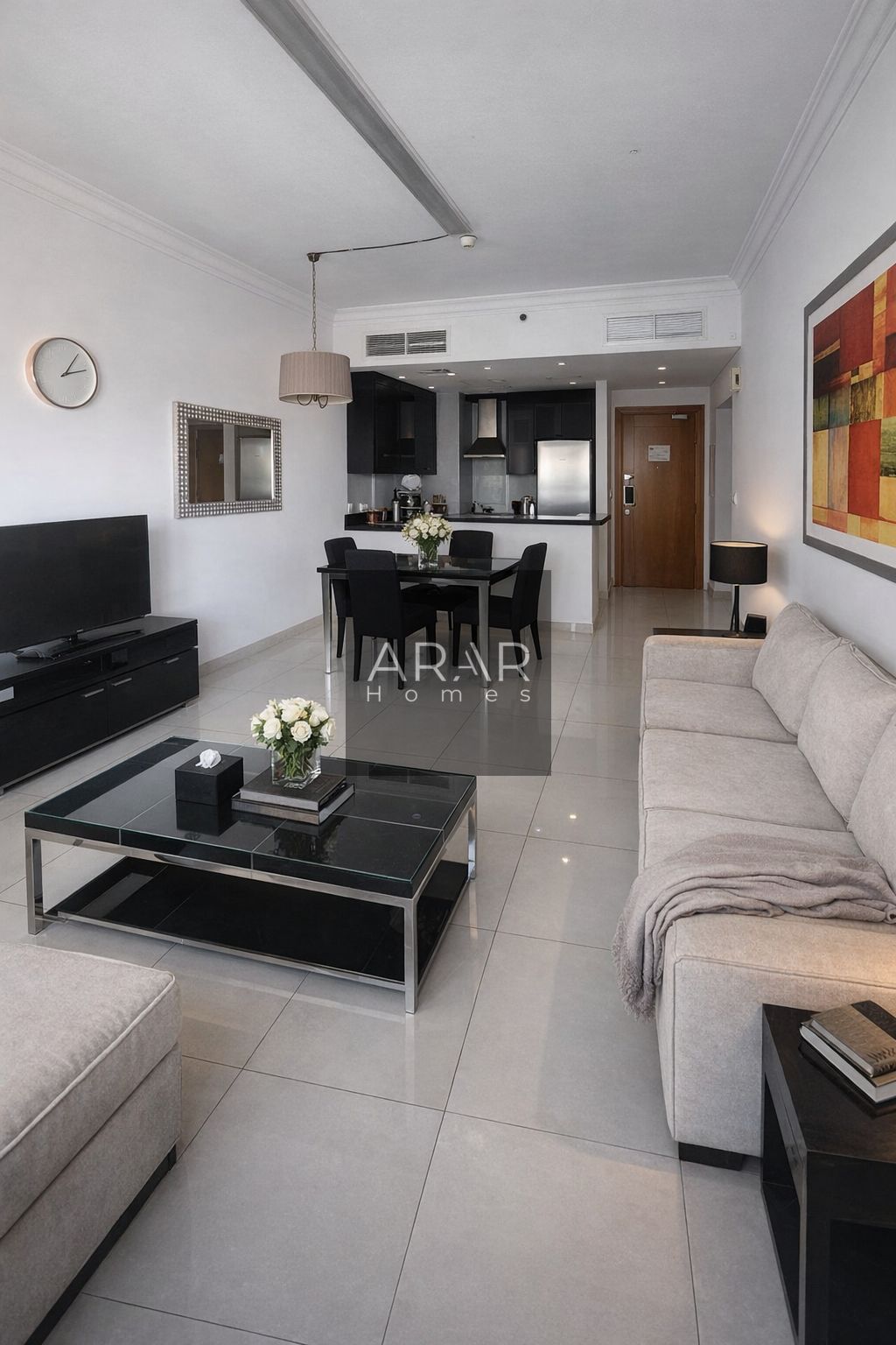 Luxury 2BHK | Huge Balcony | Sunset Road View | Capital Bay Tower B | Business Bay | Daily Stay