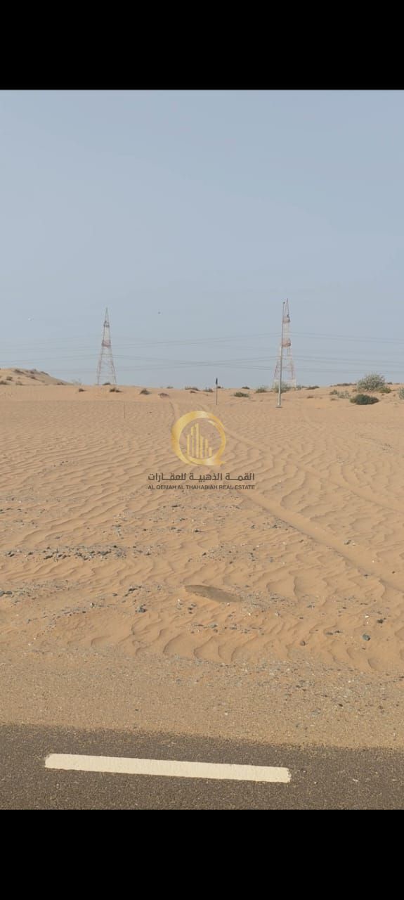 For sale: 3 adjacent plots in Al Qasimia Industrial City, Phase 3. Each plot area: 11,948 sq ft