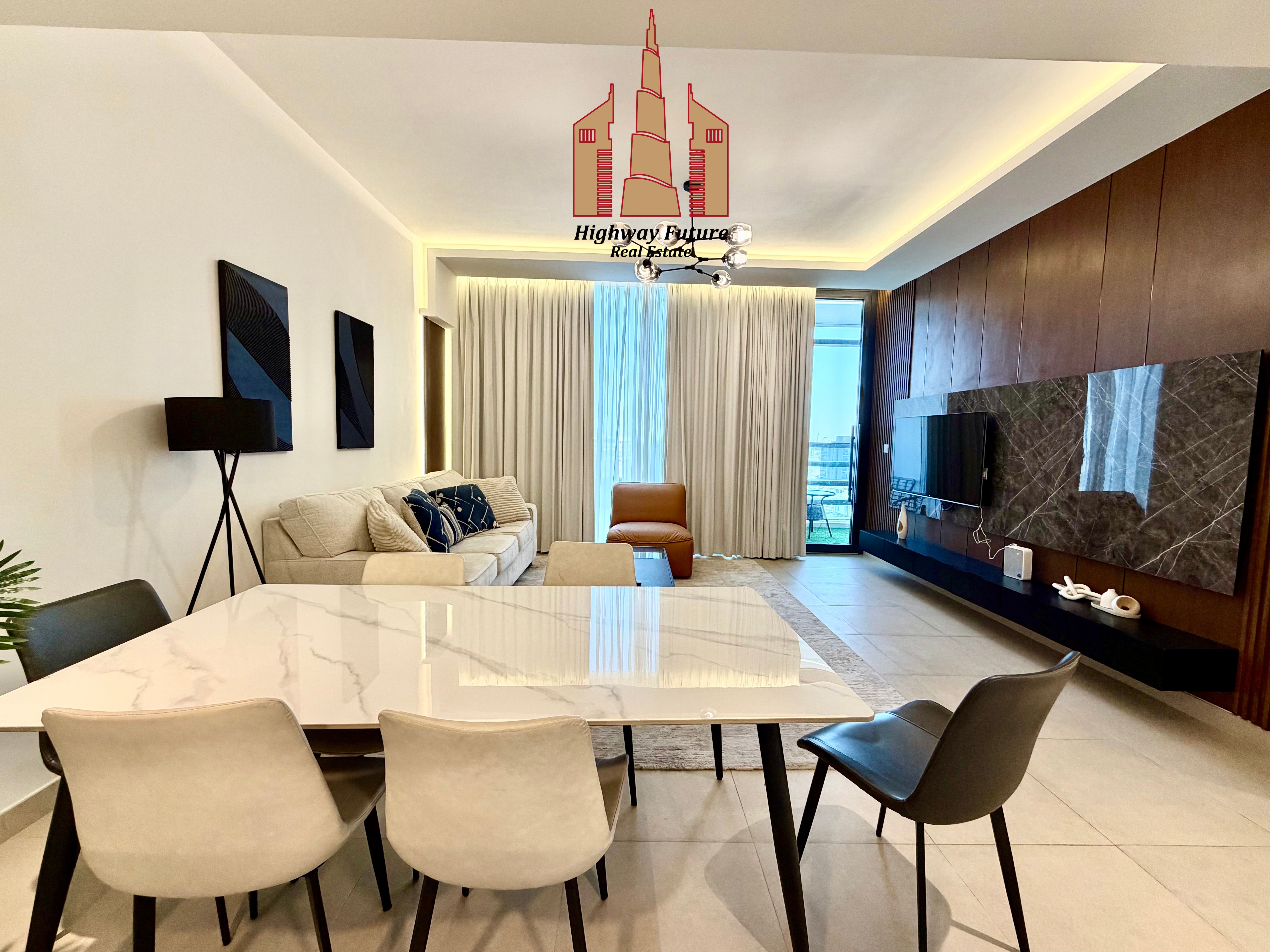 FULLY FURNISHED-1 BR APARTMENT WITH SEMI CLOSED KITCHEN-RENT 90k IN 4CHQS
