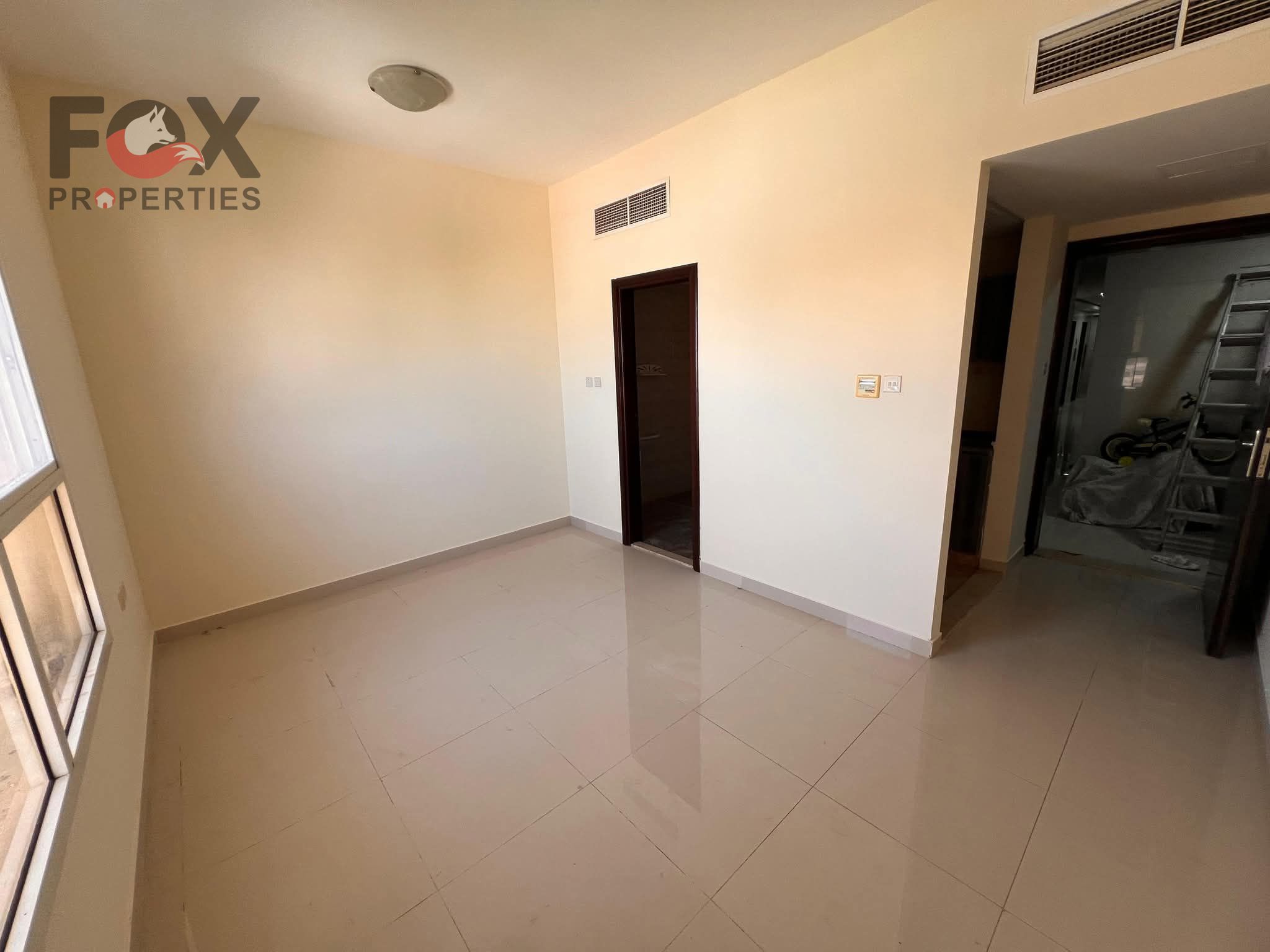 Studio for rent in Ajman with a separate kitchen, first occupancy.