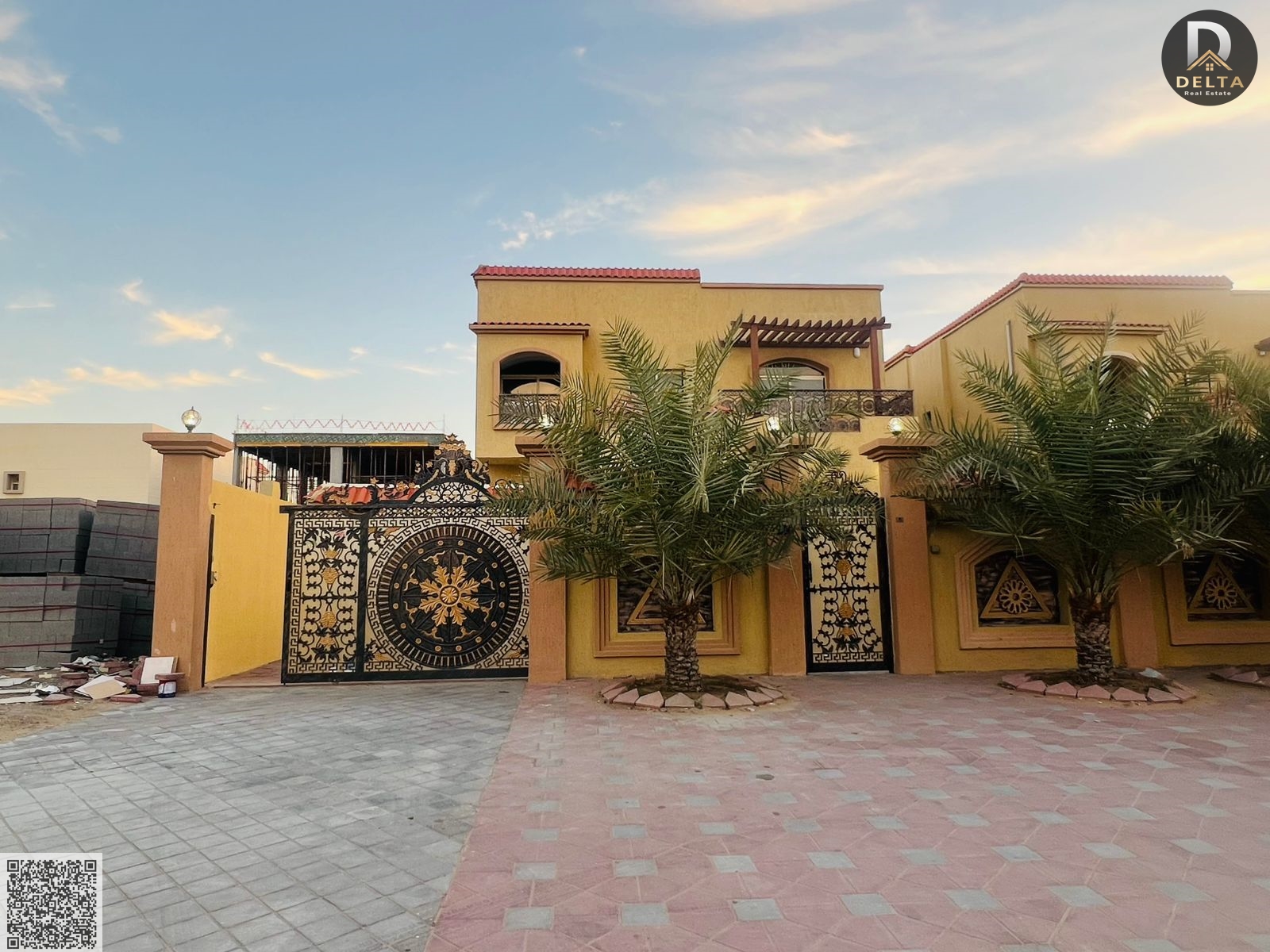 A villa for sale with a stunning design in one of Ajman's best areas, Al Muwaihat 1. It features a modern design with a fresh style, including both in