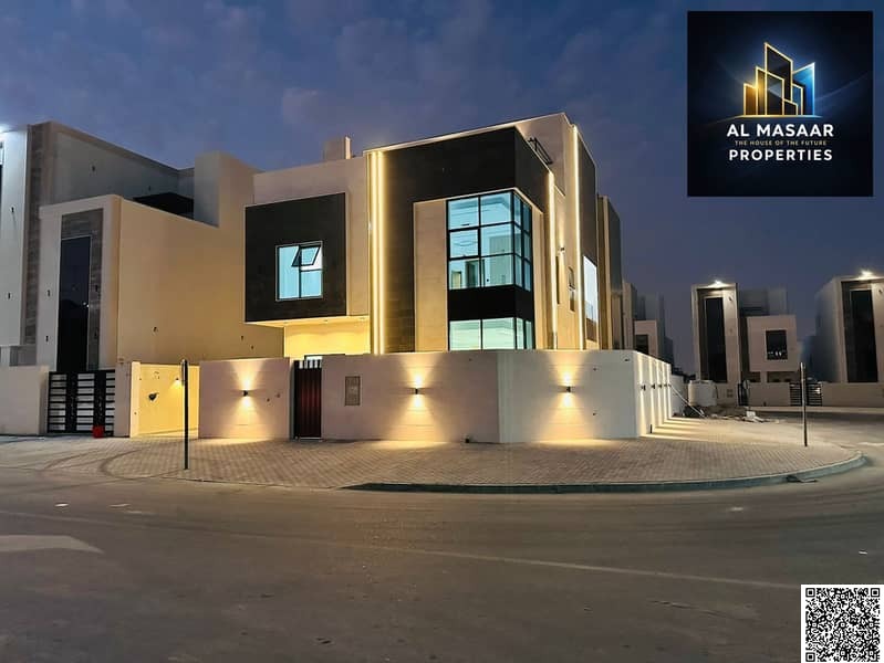 Exceptional corner villa (ground floor + two floors) in Al Helio 2 – Ajman Strategic location on the corner of two streets | Price includes registrati