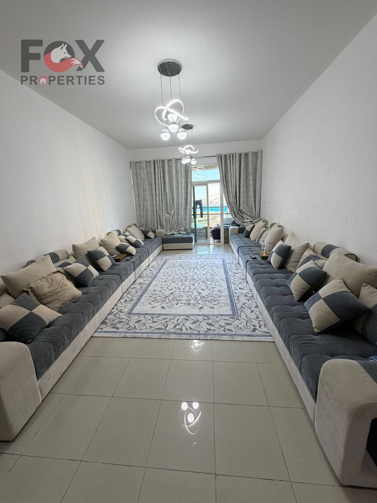 Two Rooms and a Hall, for Sale in Horizon Towers 3 Bathrooms Open View 1700 Feet / With Furnishings and Decorations
