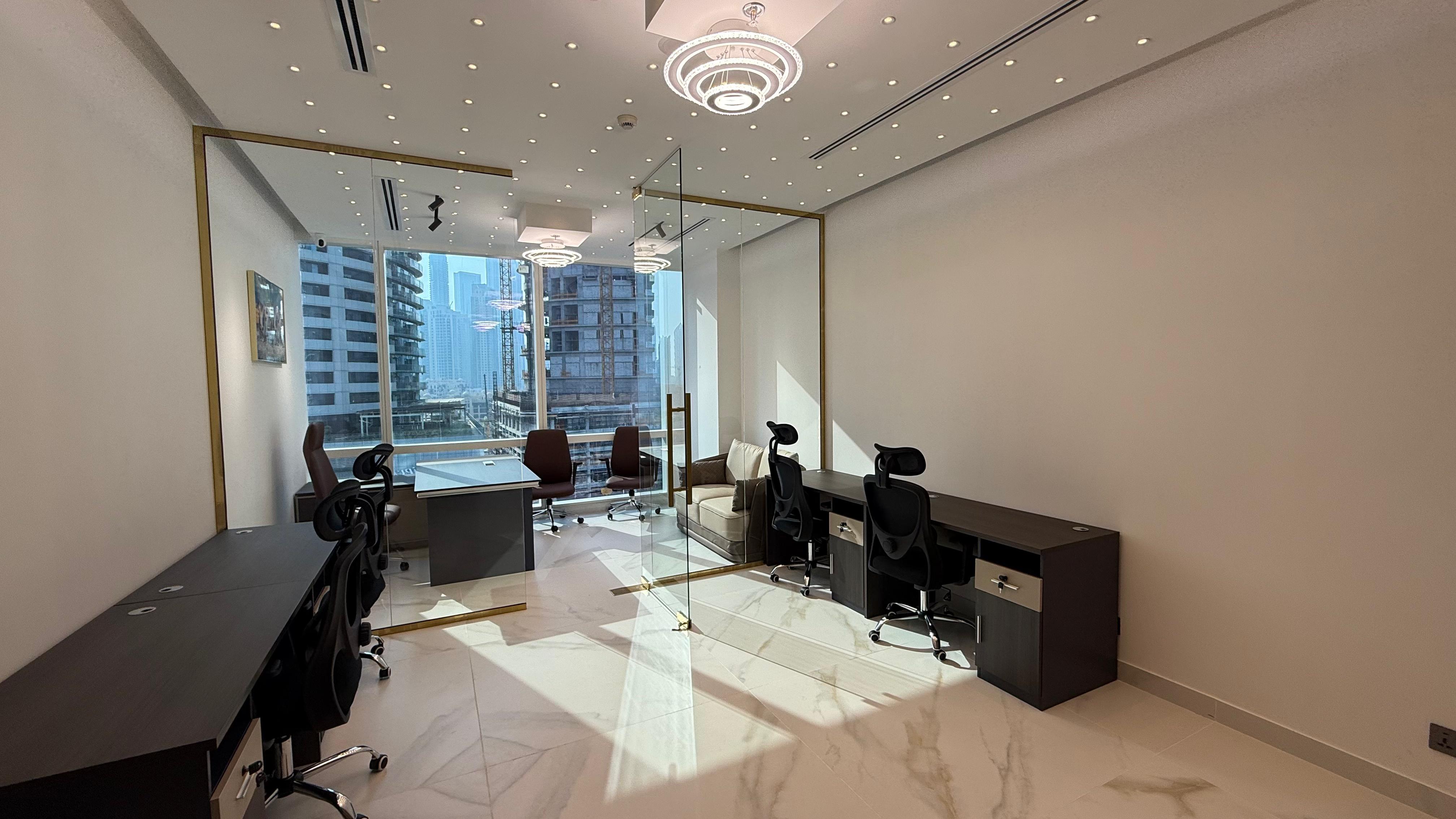 Fully Furnished Office | 1 Glass Partitions | Best Price | Road View | For Sale