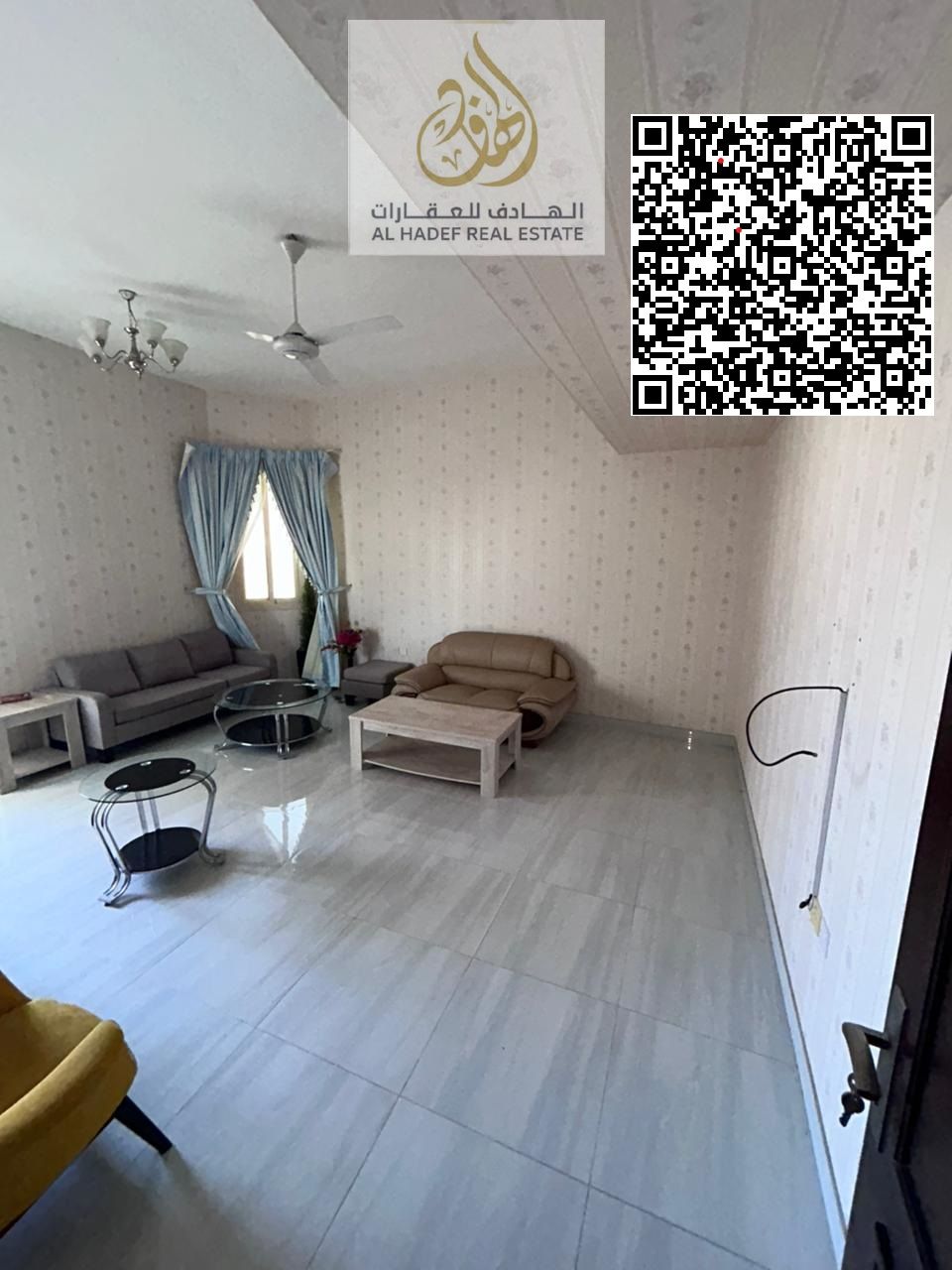 One bedroom, living room, balcony, bathroom, and kitchen, furnished, located in Rawda on a side street off Ammar Street.
