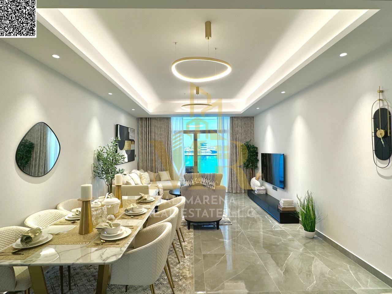 One-bedroom apartment for sale on the Corniche with a distinctive view and exceptional location, modern design and high-end finishes, with a convenien