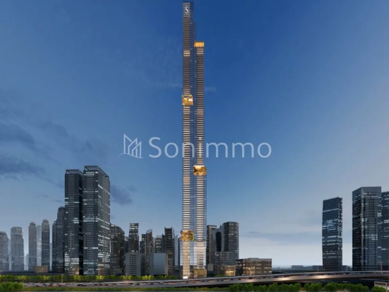 Elegant 1BR Waterfront Residence | Sobha Skyparks | Canal View