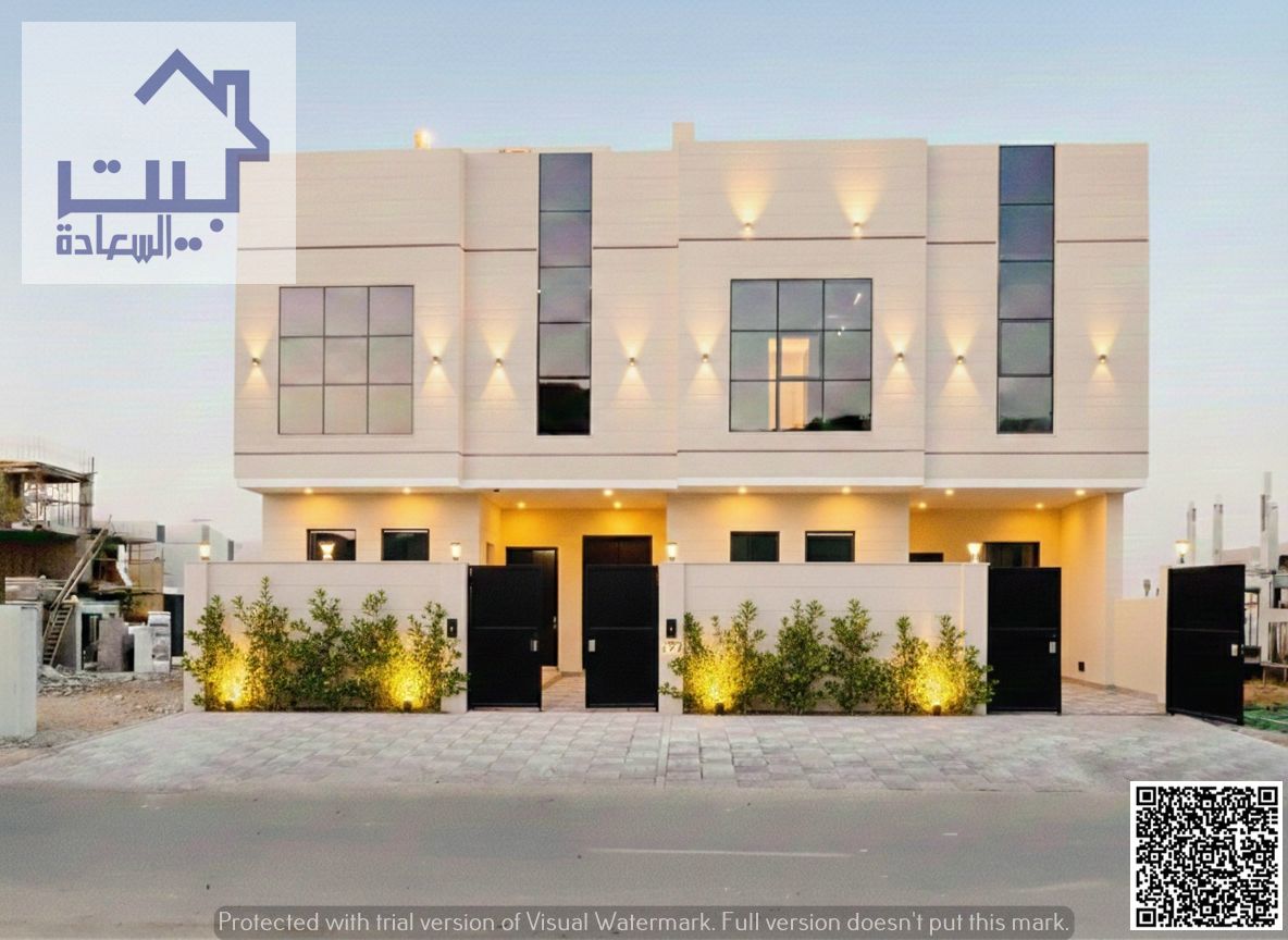 For Sale – Townhouse, Al Bahia Ajman, included registration fees, good location, opposite Mohammed Bin Zayed, freehold