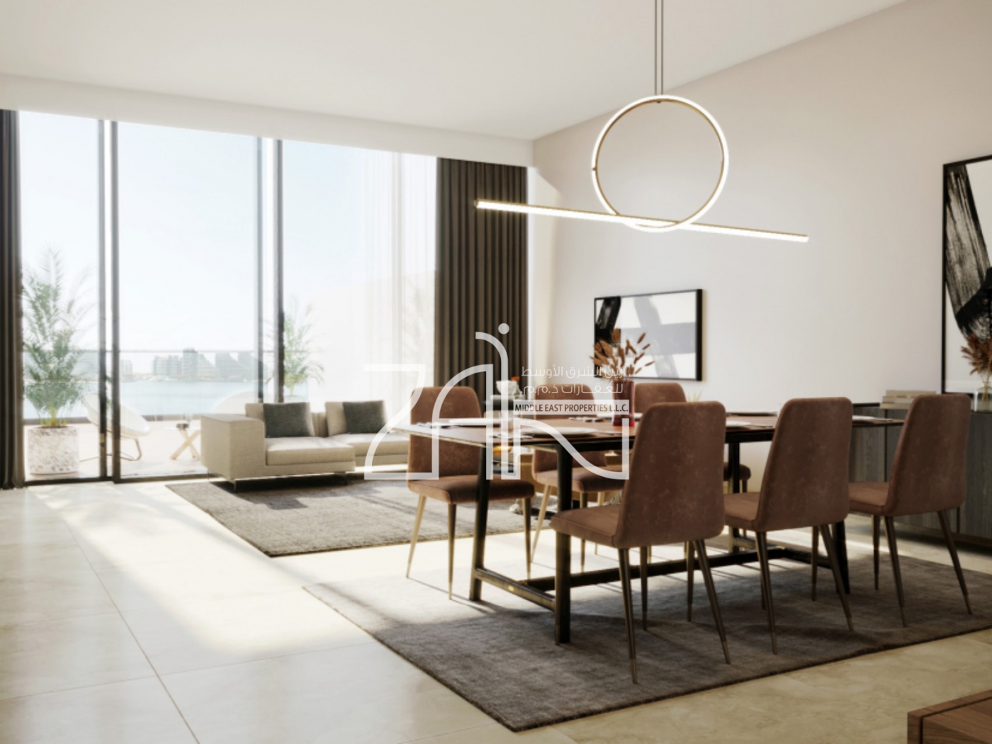 Modern Furnished | High Floor 1BR| Full Canal View