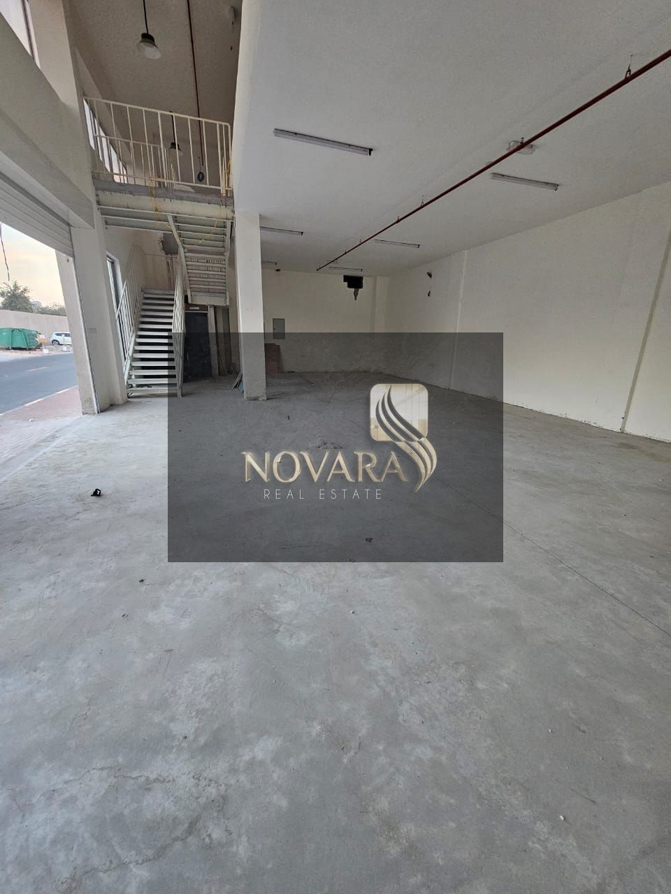 A very special 3250 sq ft warehouse with a mezzanine and 32 kW of electricity in Al Bahia, priced at 155,000, ready for operation.