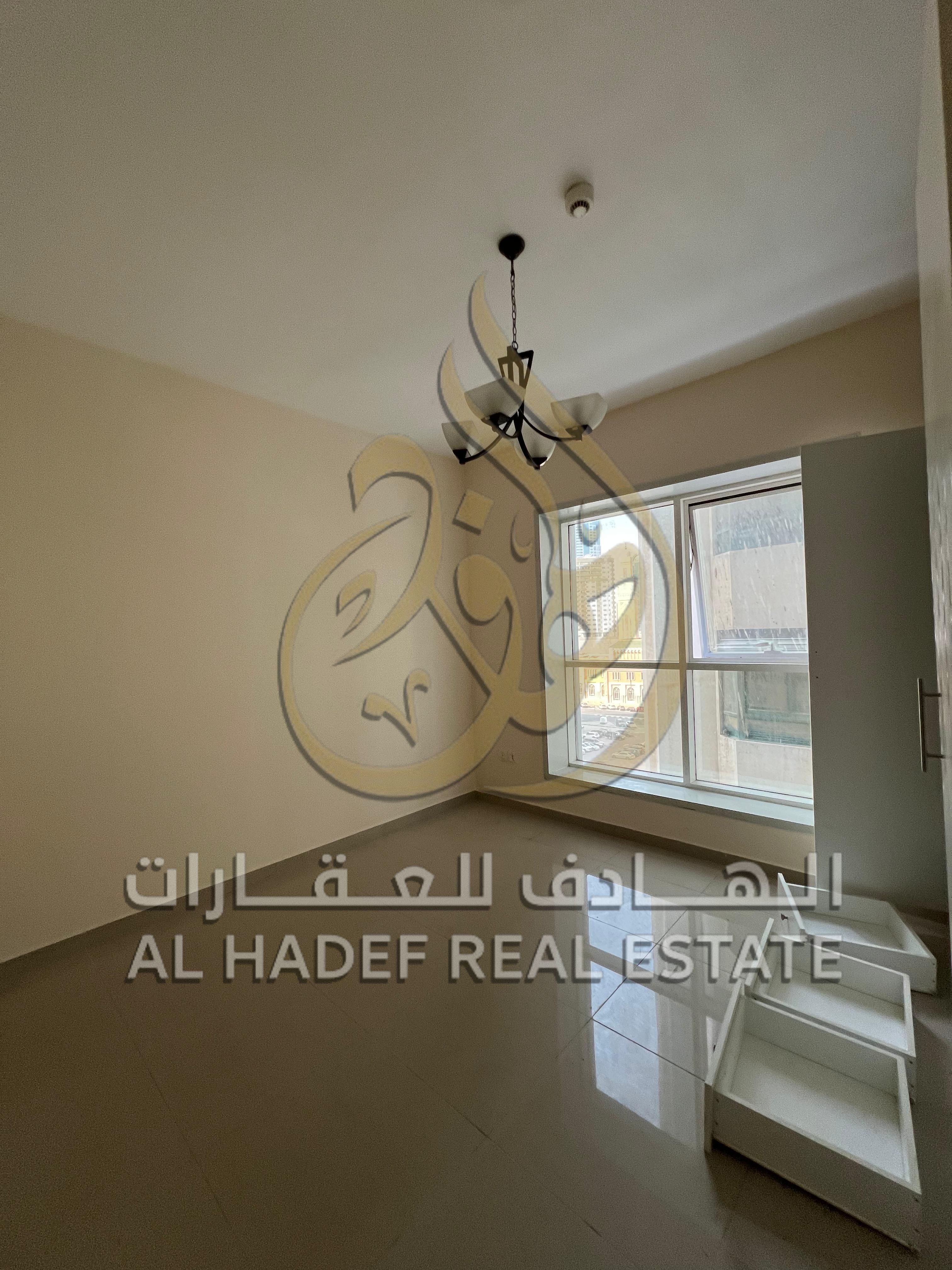 Great rental opportunity in Al Majaz 2, annual 2-bedroom apartment without balcony, 4 cheques, prime location close to all services and ideal for fami
