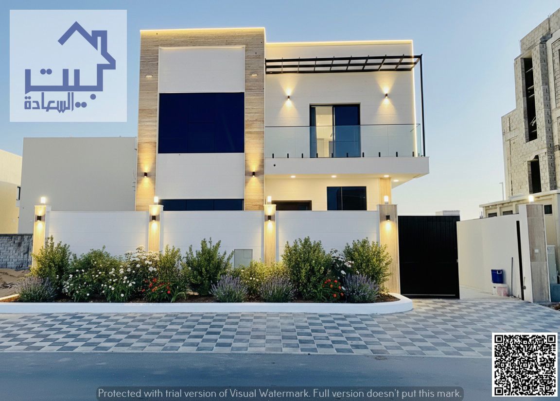 For Sale/ Al Helio 1 Ajman, Modern Villa, Included Registration Fees, Good Location, Spacious Areas, Freehold, No Annual Fees