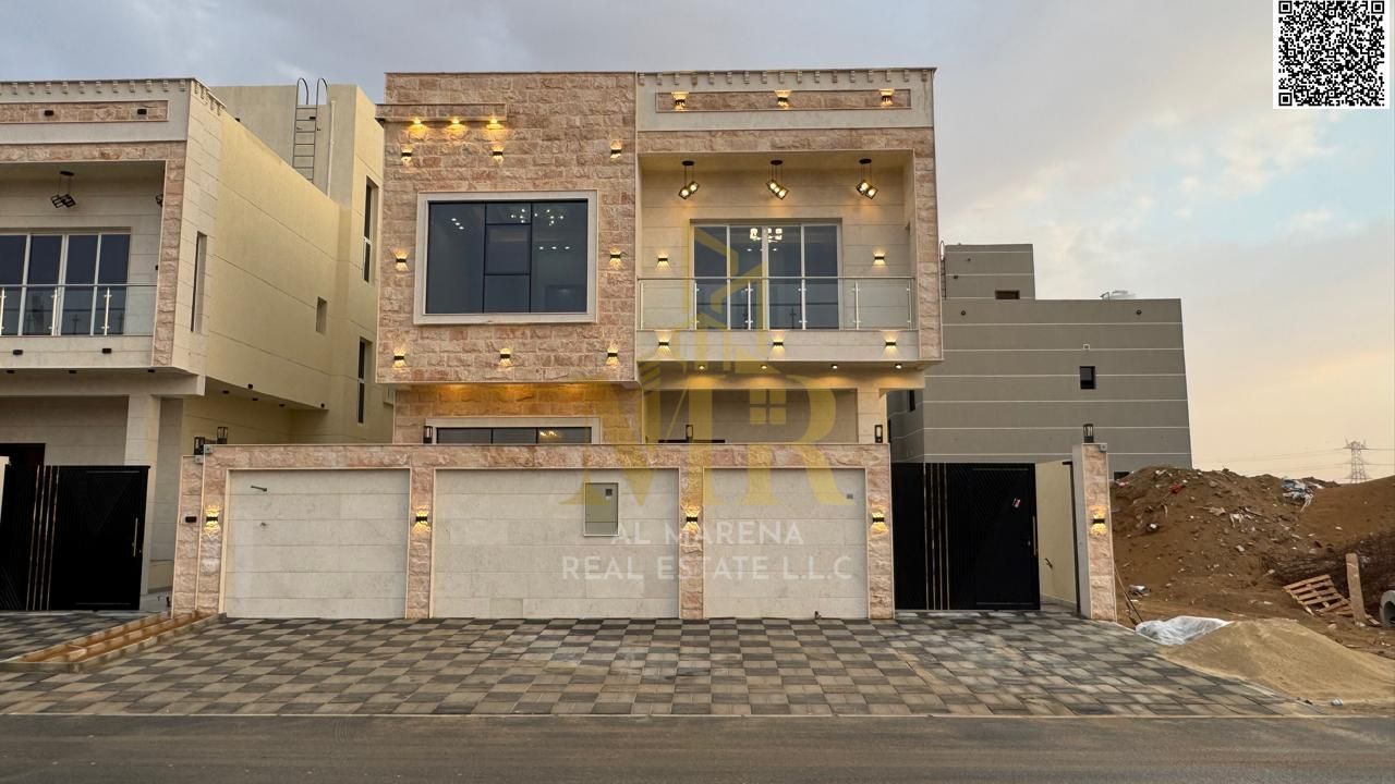 Two-story villa with a rooftop terrace, priced inclusive of registration and ownership fees, located on the main street and ready for occupancy in one