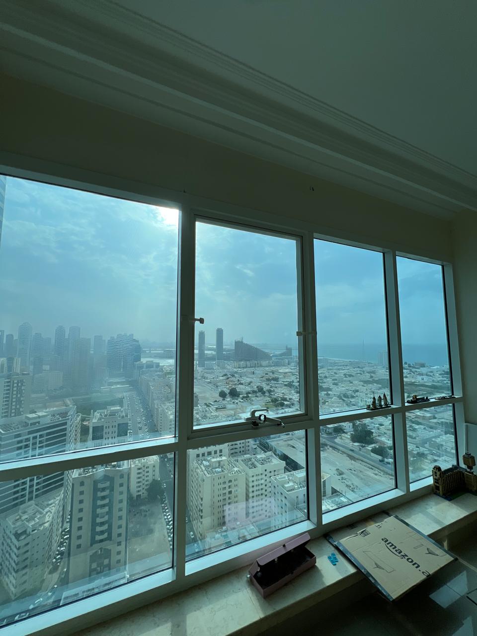 Available for Rent in Al Majaz 3 – Sharjah Spacious apartment with a stunning open view – one of the best views in Sharjah 2 Bedrooms + Livi