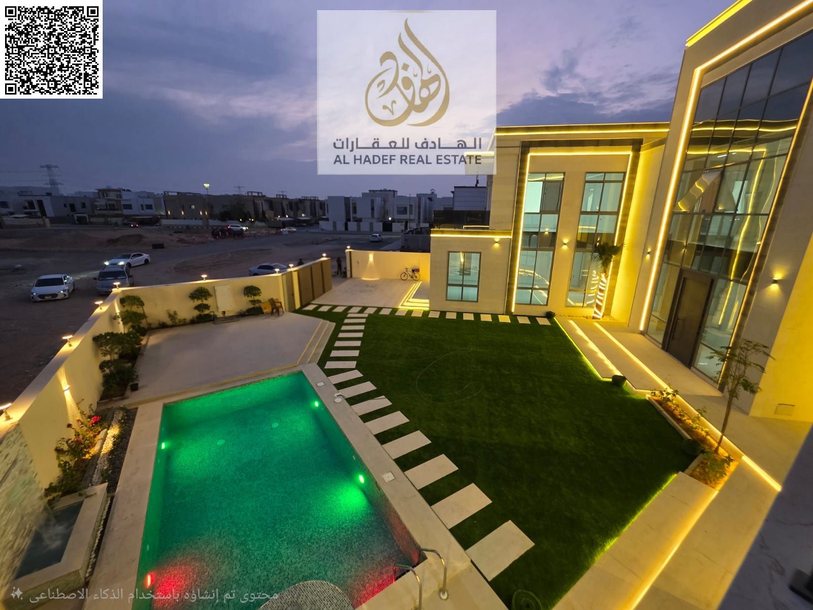Luxury villa for sale in Ajman – Al Yasmin area A distinctive architectural masterpiece combining luxury and comfort in one of Ajman's most prestigio