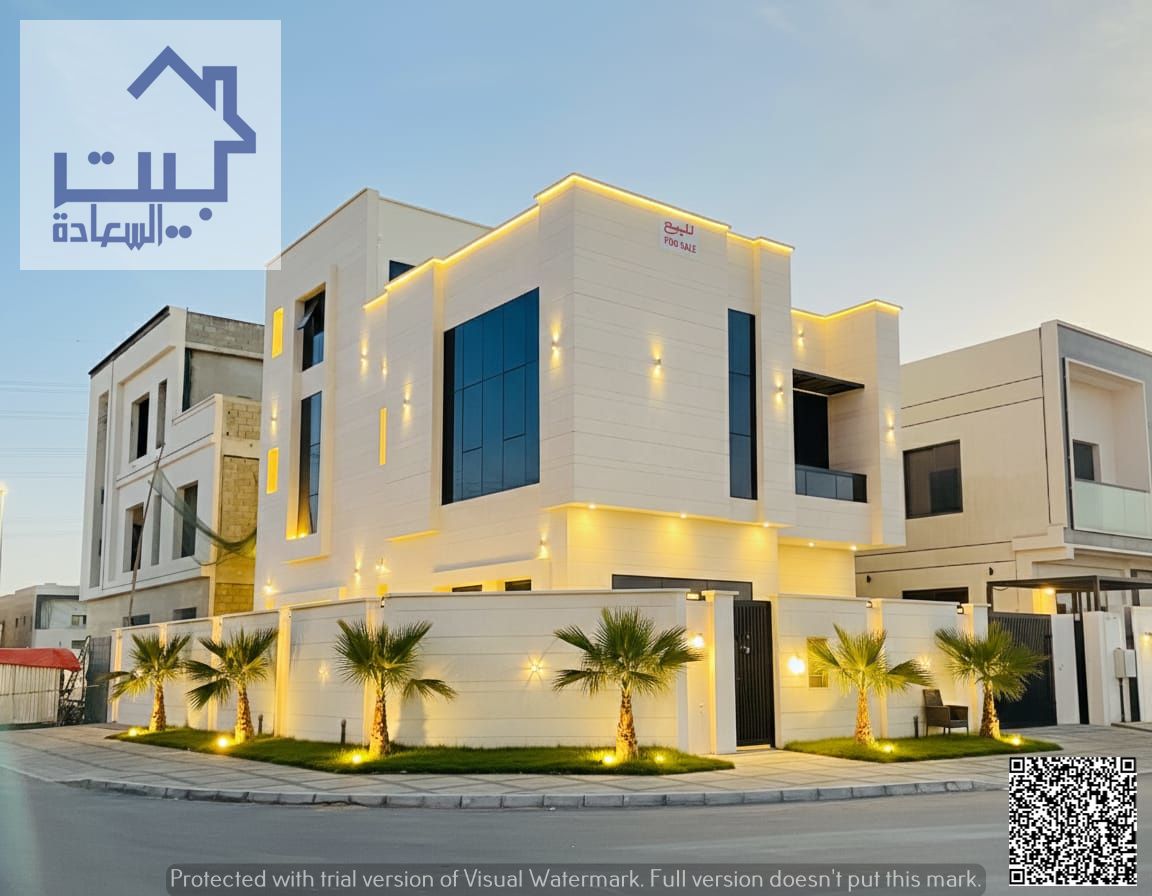 For sale : Corner villa in Al Yasmeen _ Ajman (2 floors + roof) Includes water , electricity & AC . Near Sheikh Mohammed bin Zayed Road.
