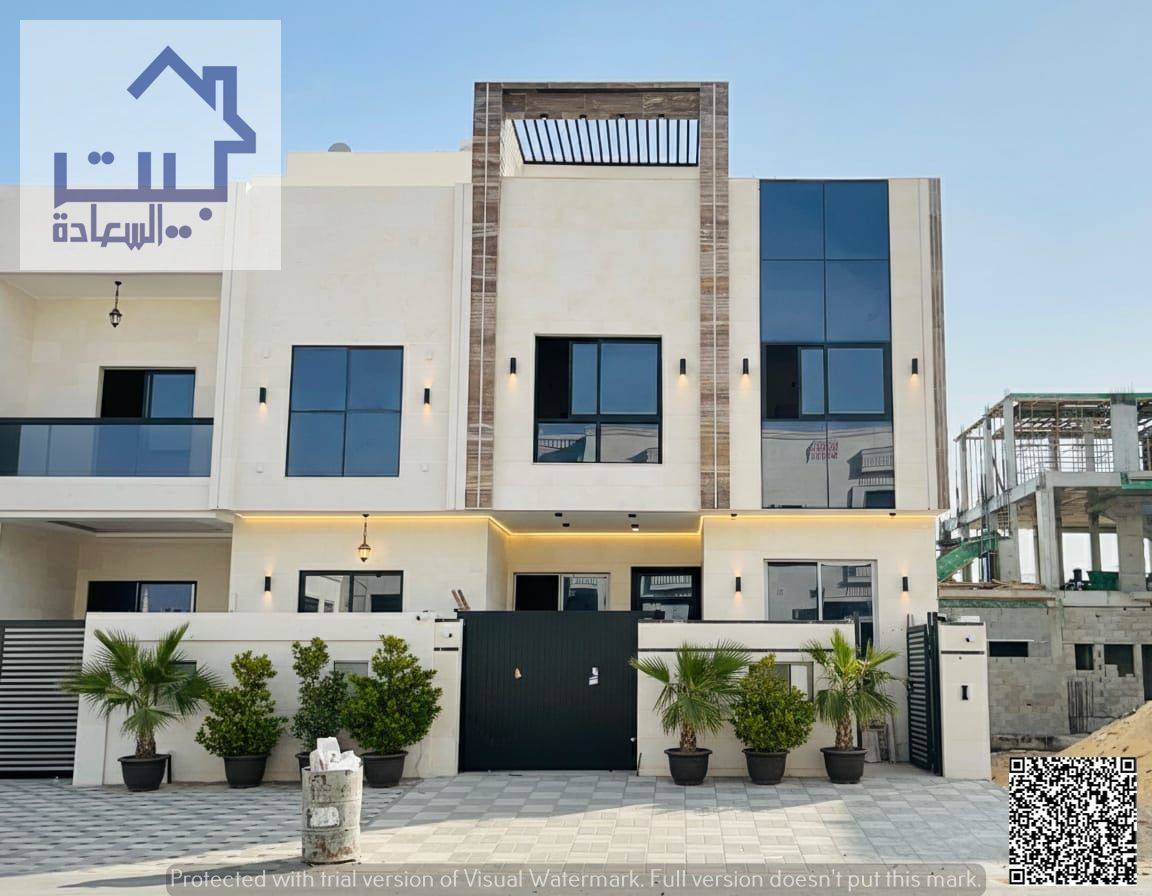 For sale : Luxury townhouse in Al Helio 2 _ Ajman (2 floors + roof) Freehold for all nationalities , includes registration fees , 100% bank financing.