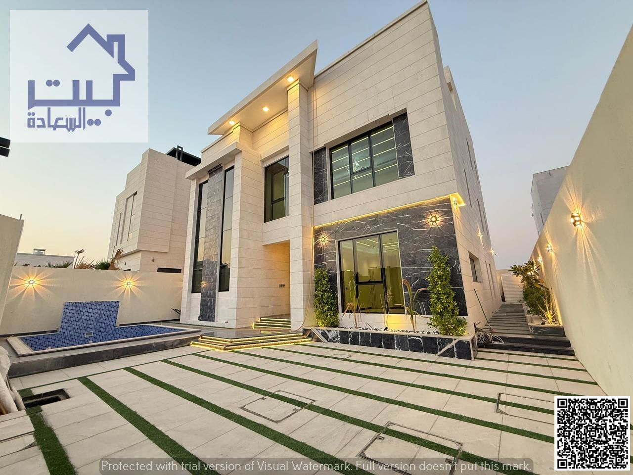 For sale: Al Aaliyah Ajman, modern villa, includes water, electricity, air conditioning, and registration fees, opposite Mohammed Bin Zayed Road