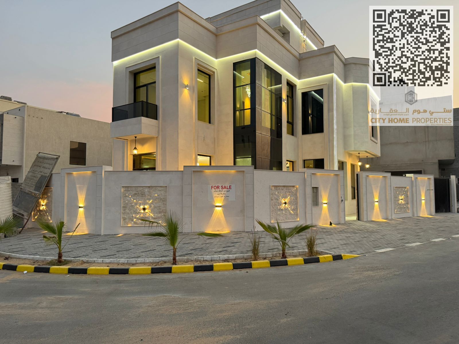 Villa for Rent in Al Yasmeen – Corner Plot on Two Streets – First Tenant Two Floors + Rooftop (Ground + First + Roof) and includes: Majlis + L