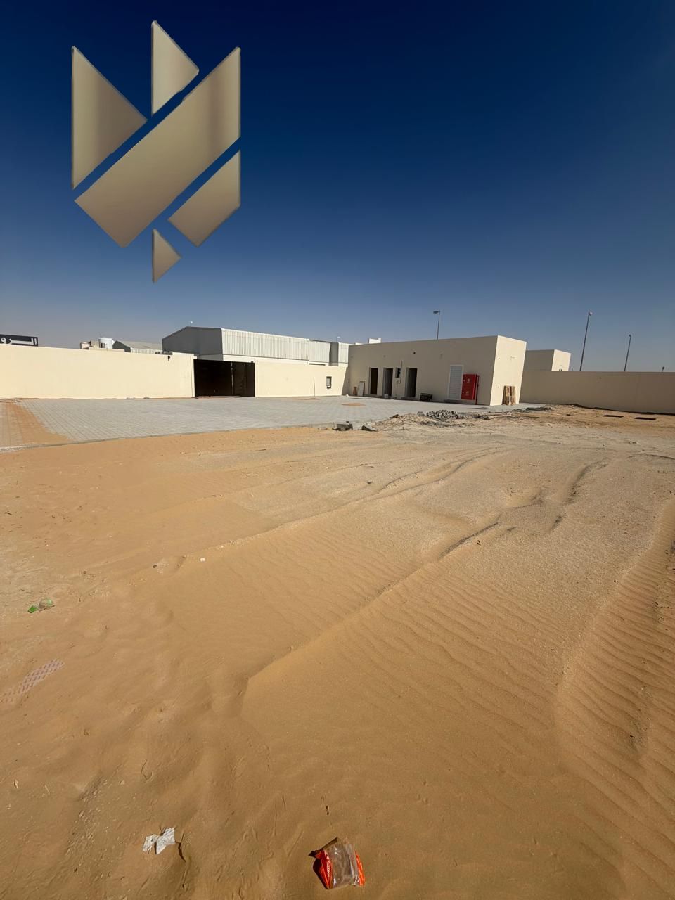 Commercial or Industrial Land for Annual Rent –Various Sizes Starting from 14,000 SqFt – Offices, Bathroom, Civil Defense – Competitive Price per sqft