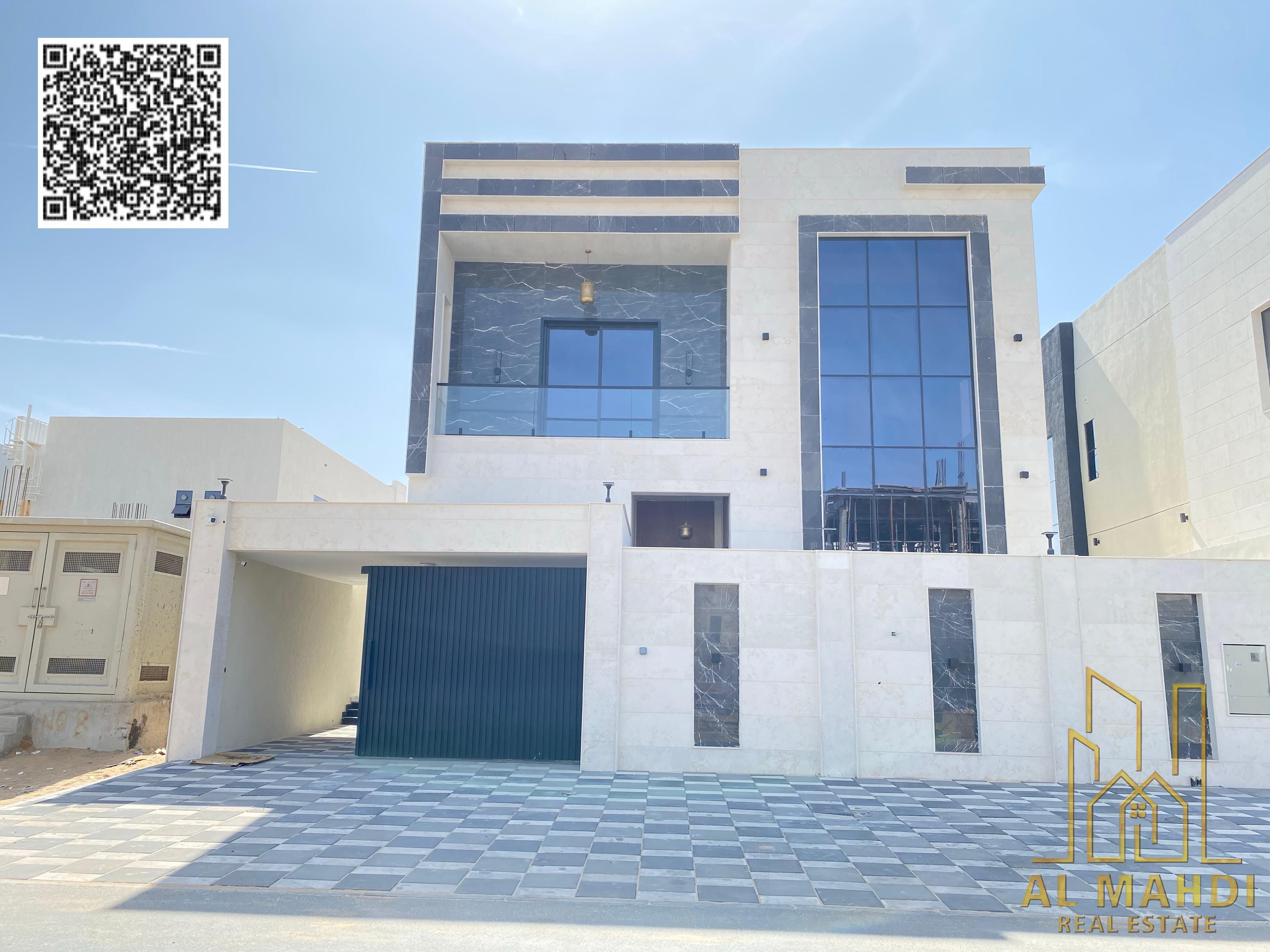 European-style villa with a modern design in Al Bahia, priced inclusive of registration and ownership fees, with bank financing or cash payment option