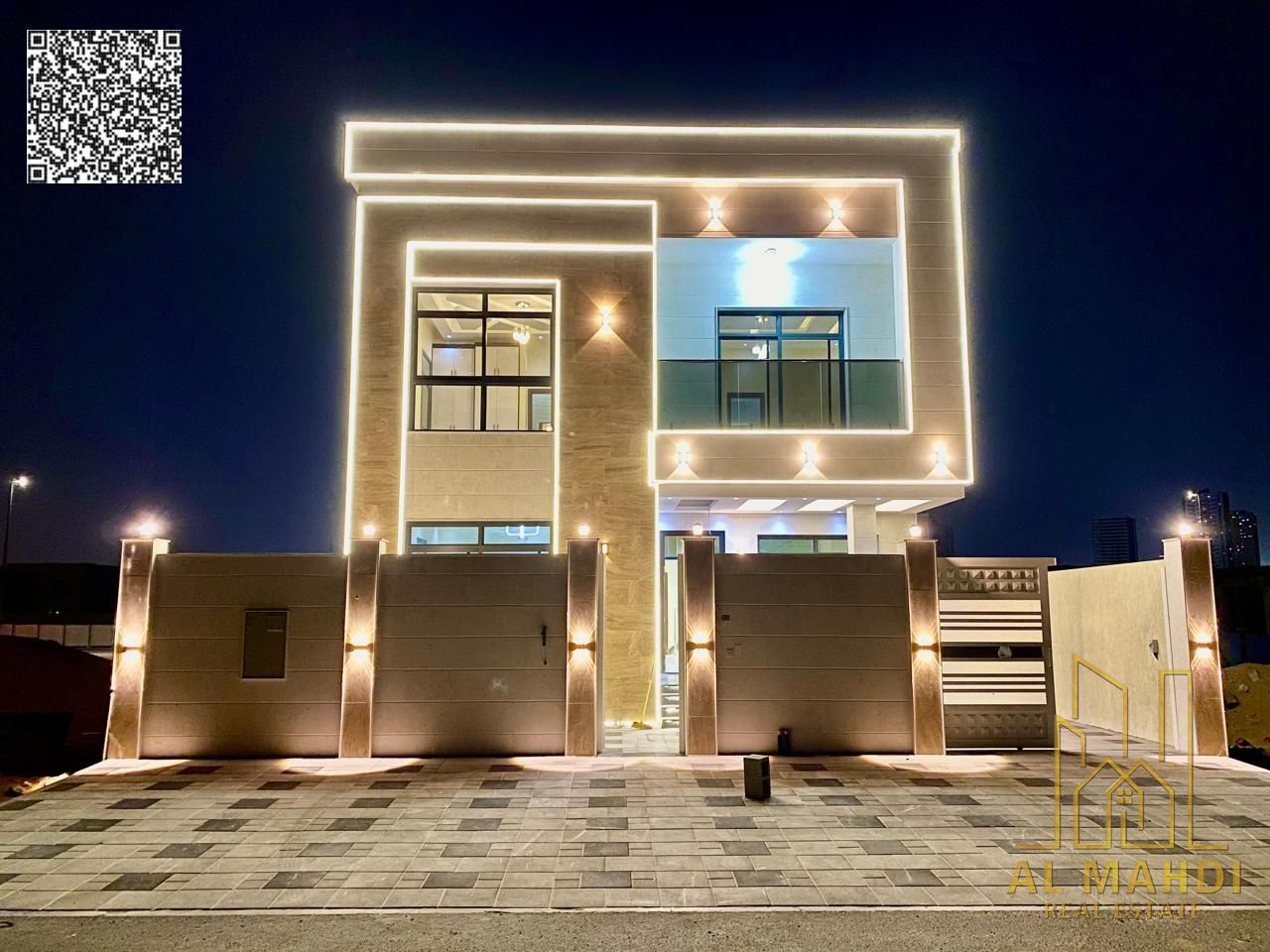 modern villa with roof including registration fees