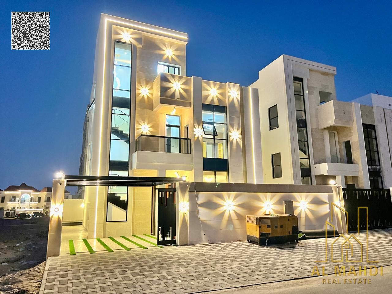 A villa offering peace and privacy with fees . AC