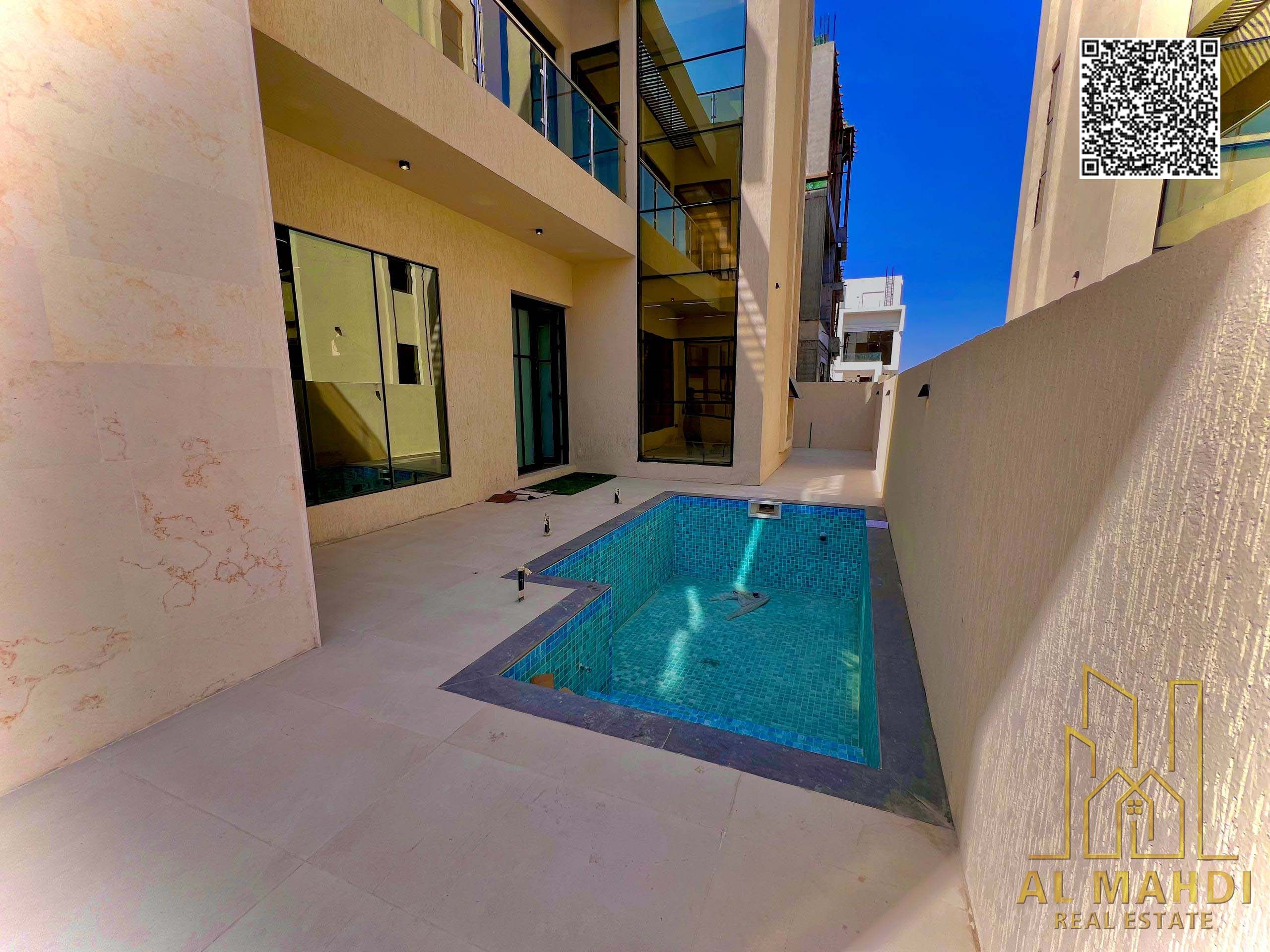 Luxury 5 Master Bedroom Villa with Roof and Private Pool in Al Yasmeen Ajman Prime Location Close to All Services
