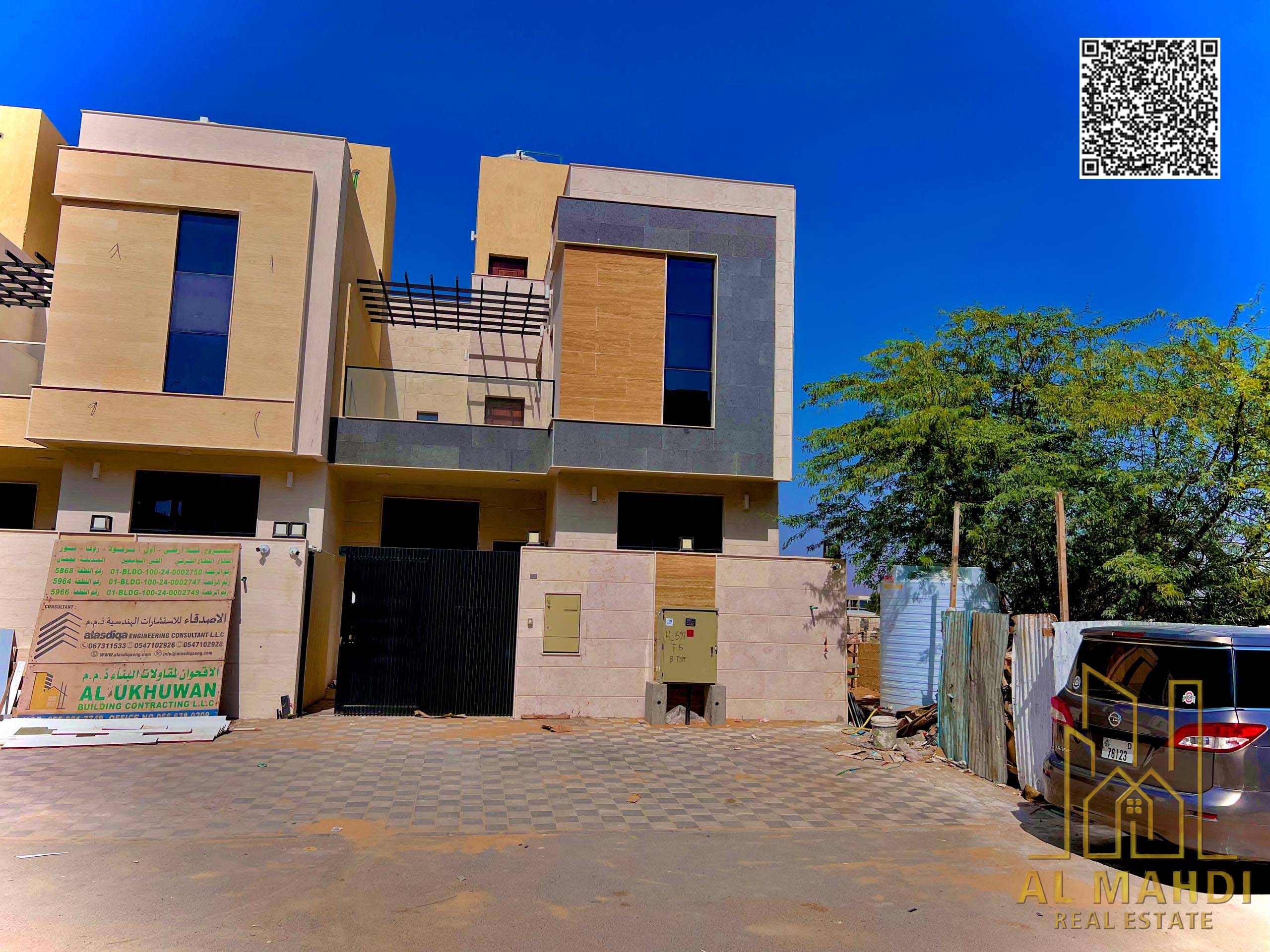 Luxury 3 Master Bedroom Villa with Large Balcony and Maid Room in Al Yasmeen Ajman Close to All Services