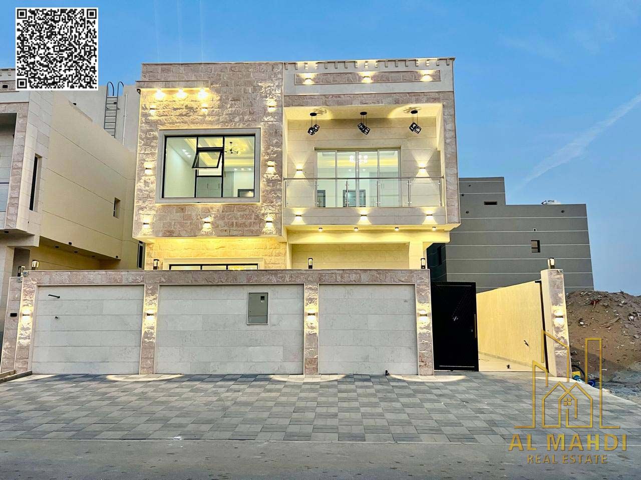 Luxury 5 Master Bedroom Villa Behind a Garden in Ajman Including Registration Fees Freehold and Prime Location