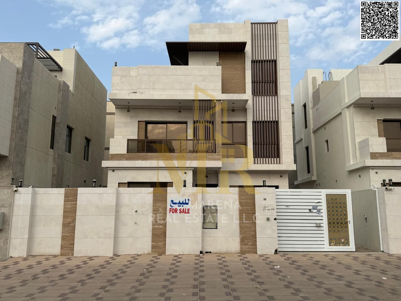 Villa for sale in Al Bahia – Ajman | 5 bedrooms | Two floors and a roof | Excellent opportunity, fees included