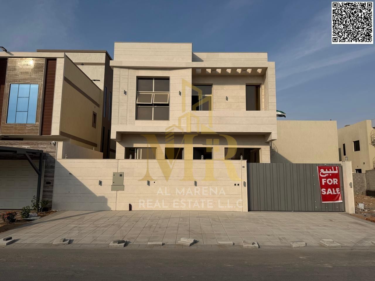 Villa for sale in Al Bahia – Ajman | 4 master bedrooms | Majlis and living room | Excellent opportunity, fees included