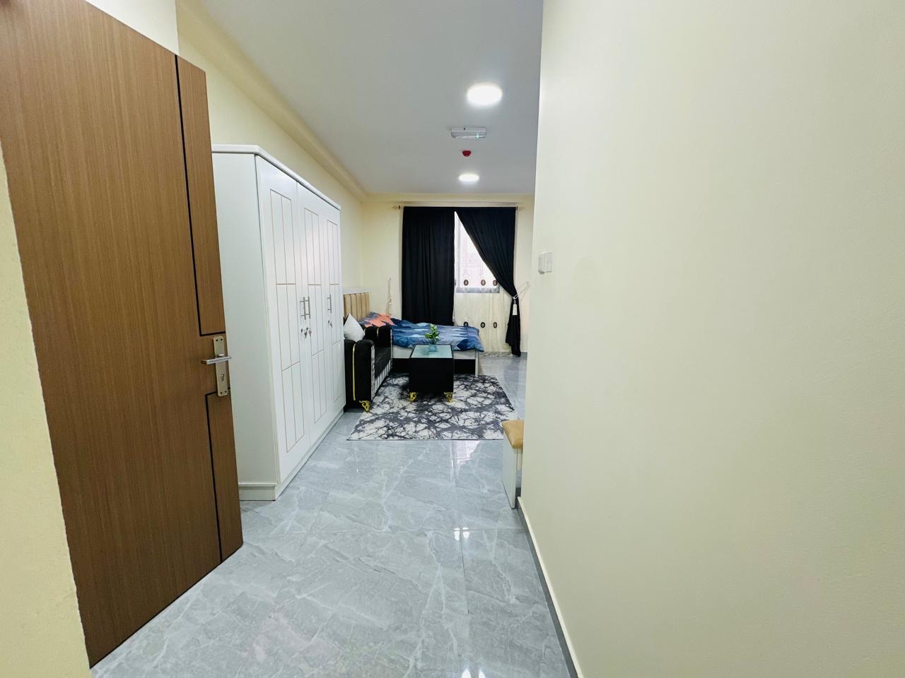 Directly on Ajman Corniche: Hotel studio with new furnishings | All bills and internet included | For families only