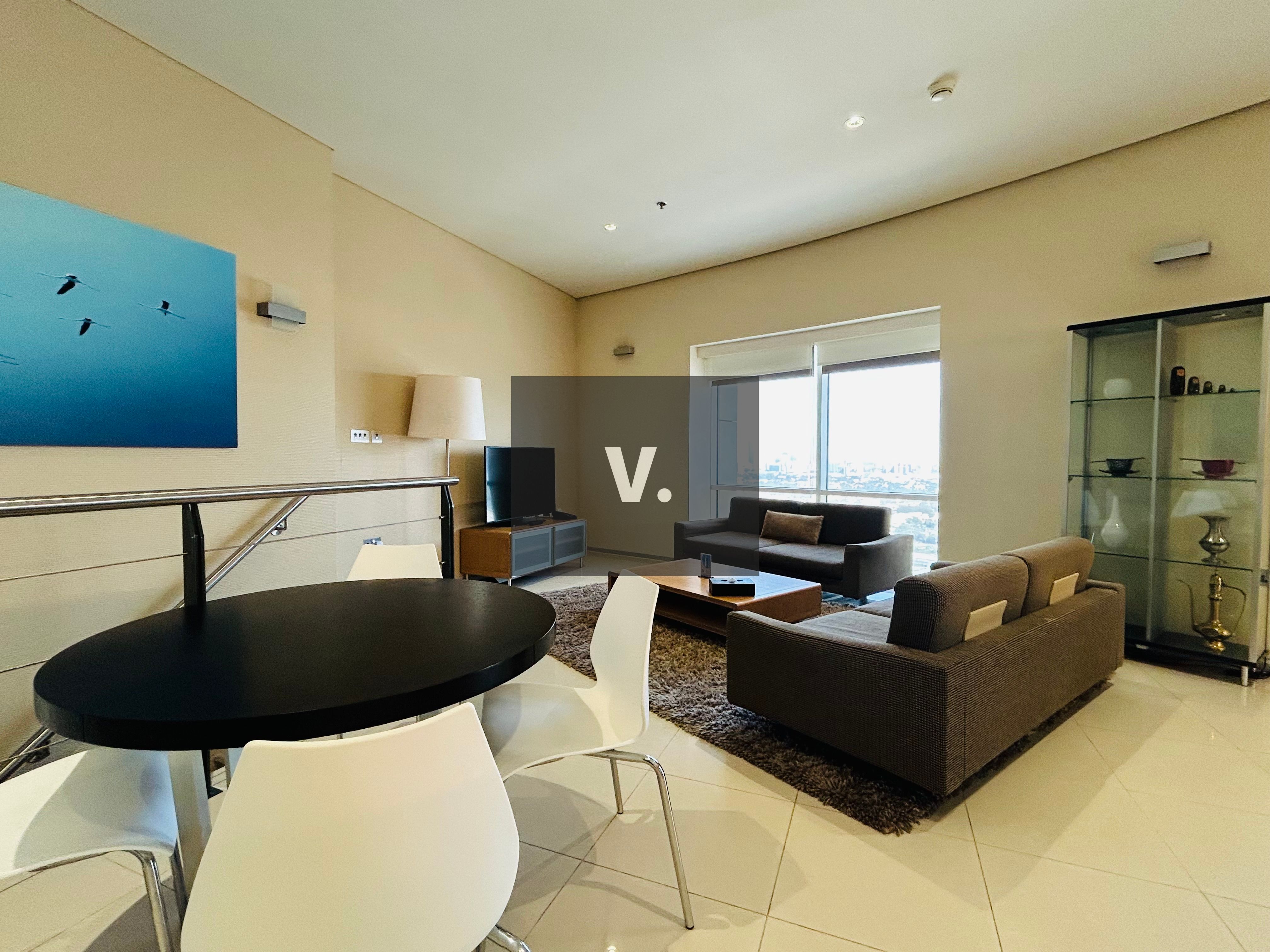 Semi-Furnished | High Floor | 2 Bed Duplex