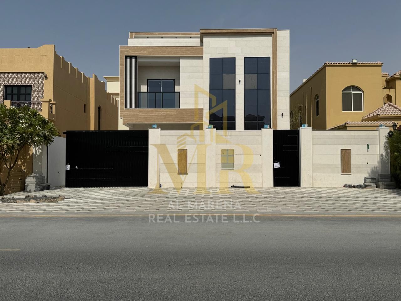 Luxury villa in Al Muwaihat 1 – opposite Nesto Al Tallah and the Saudi German Hospital, Ajman. Ready for immediate occupancy with high-end finishes an