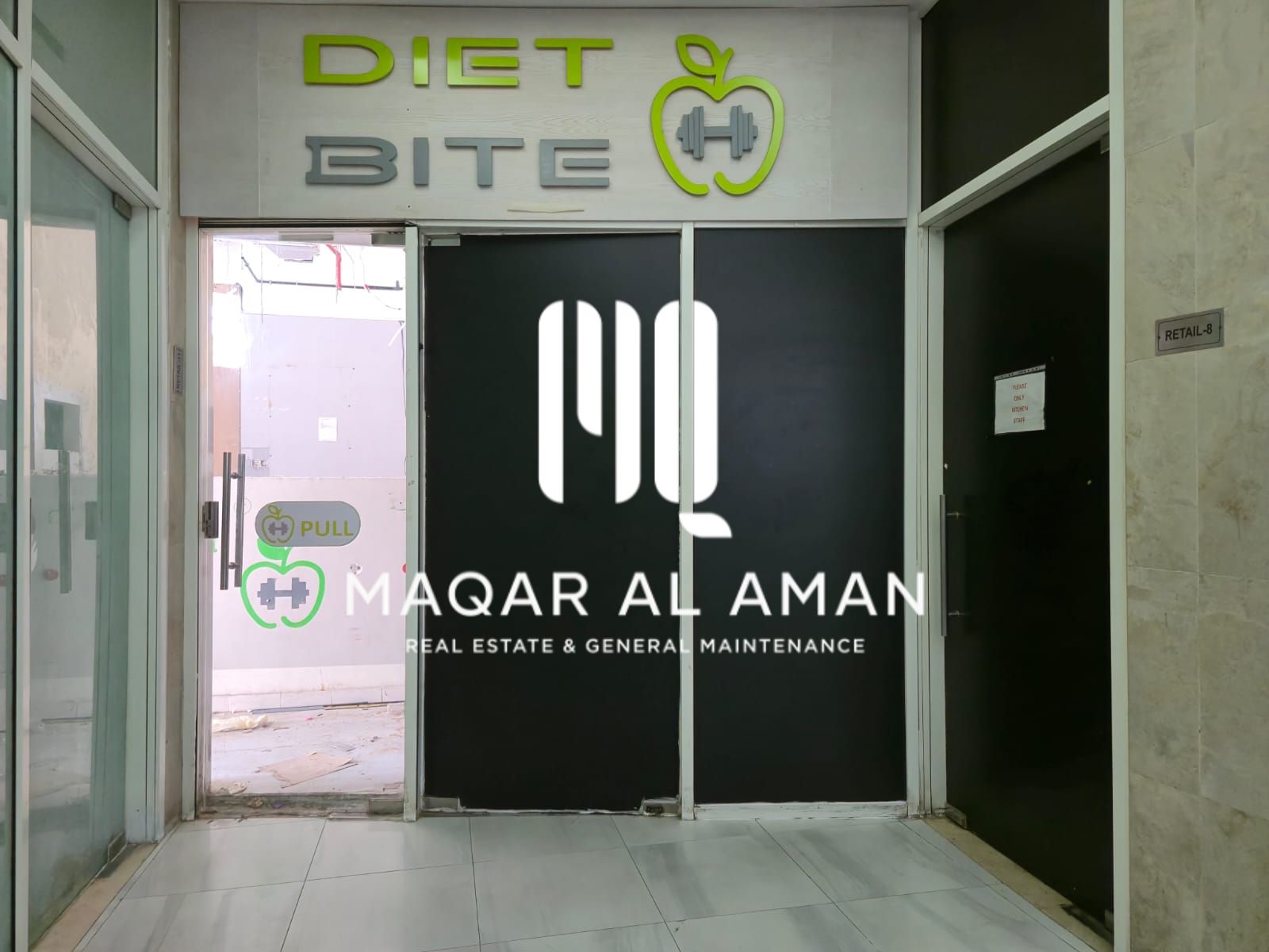 40 sqm Commercial Shop in Al Falahi Tower, Abu Dhabi | Shell & Core – Ideal for Retail or Service Business