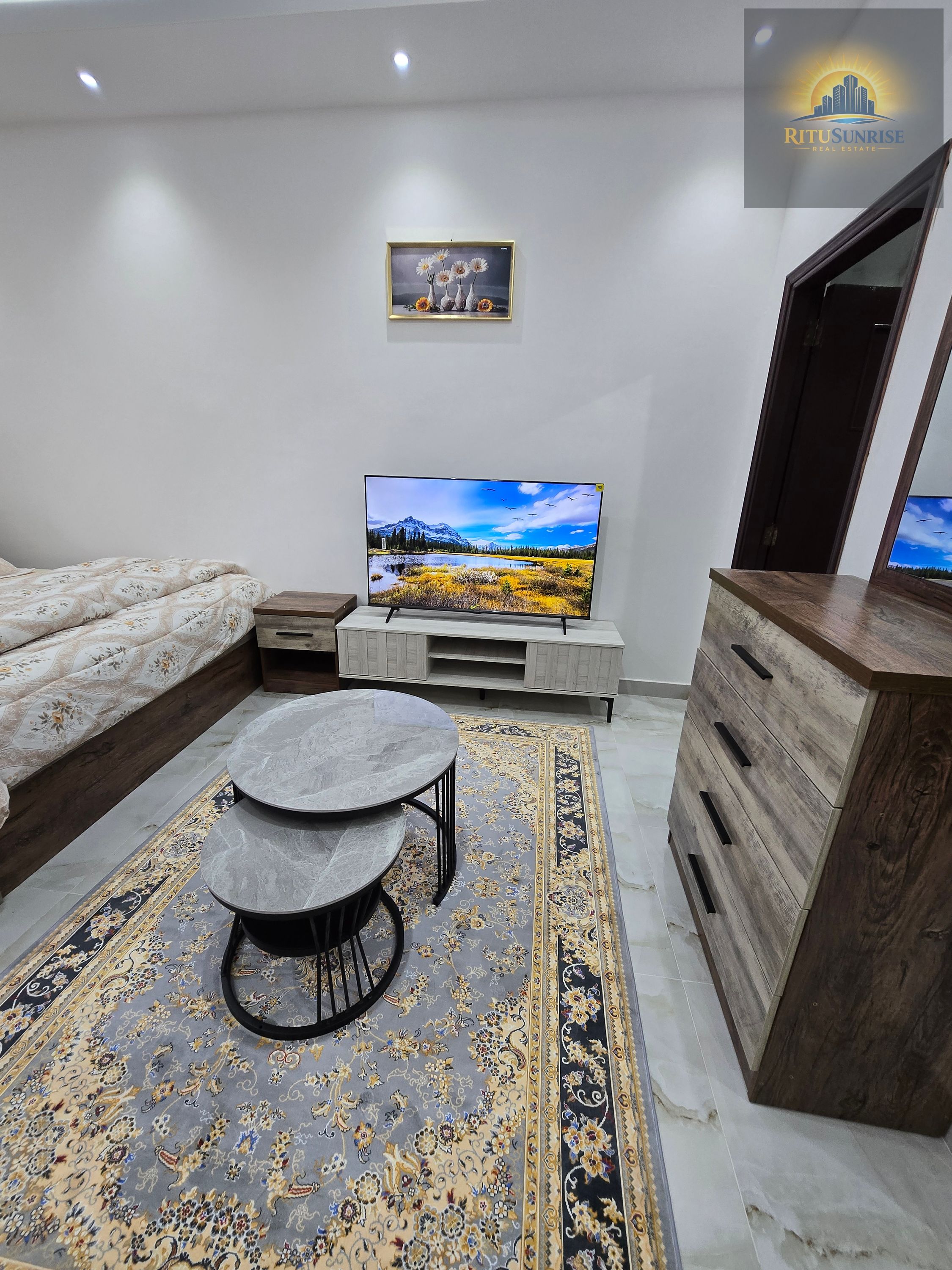 BEAUTIFUL FULLY FURNISHED STUDIO APARTMENT AVAILABLE AT OPPOSITE MADINAT ZAYED MALL READY TO MOVE