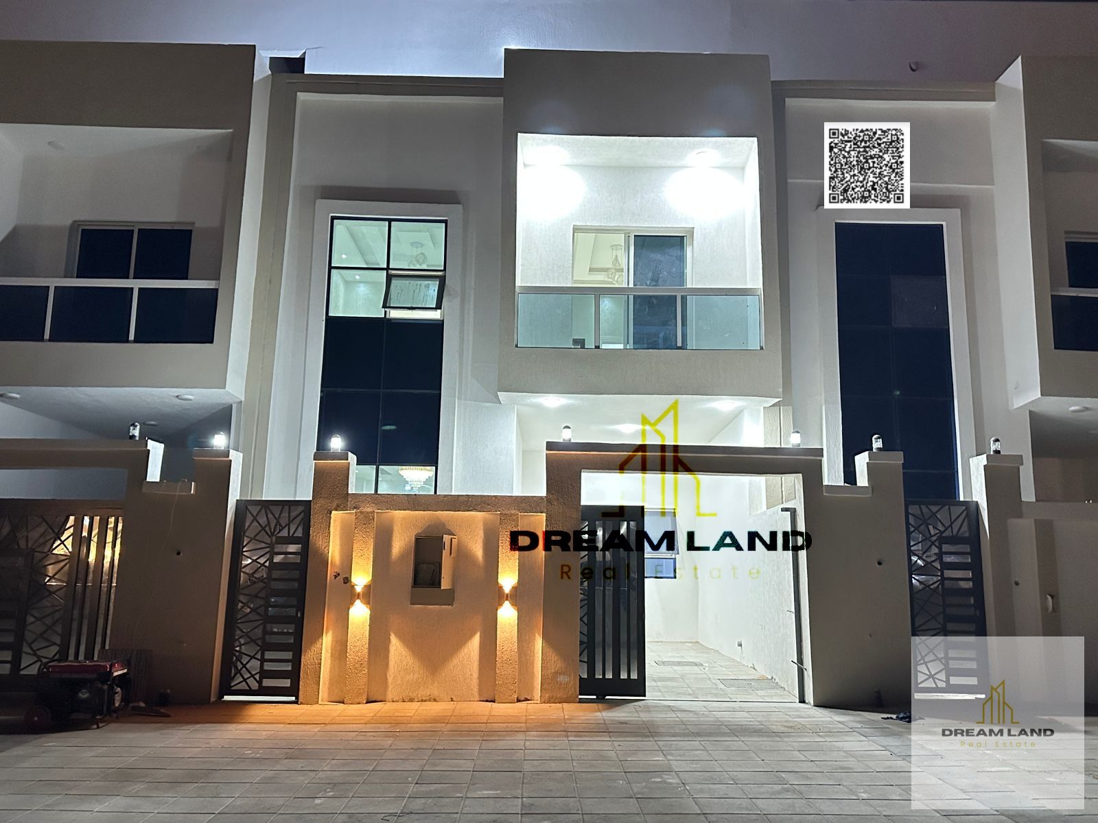 Including registration fees, Amazing town house with available parking space, consists of 4 master bedrooms with built in wardrobes and rooftop,