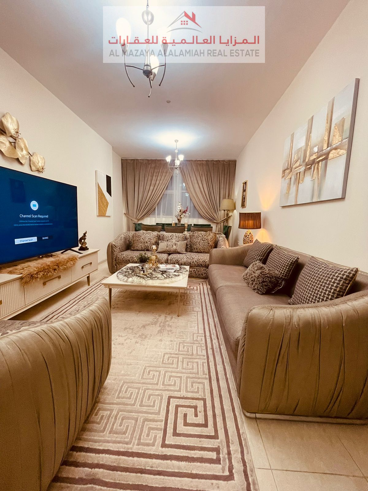 for monthly rent - 2 bedroom and 2 bathroom -Super deluxe - Al Taawun