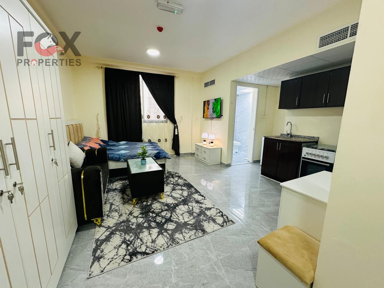 Furnished studio for monthly rent at Ajman Corniche, 3600