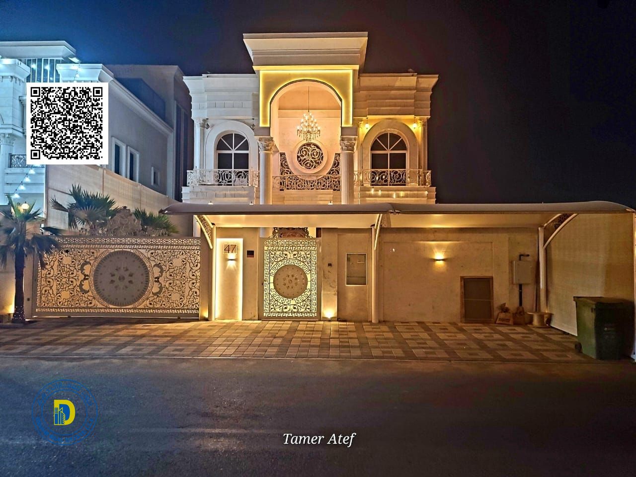 Al-Haliou 2, a stunning villa with 5 bedrooms, a swimming pool, electricity, water, air conditioning, high-end furniture finishes, a prime location