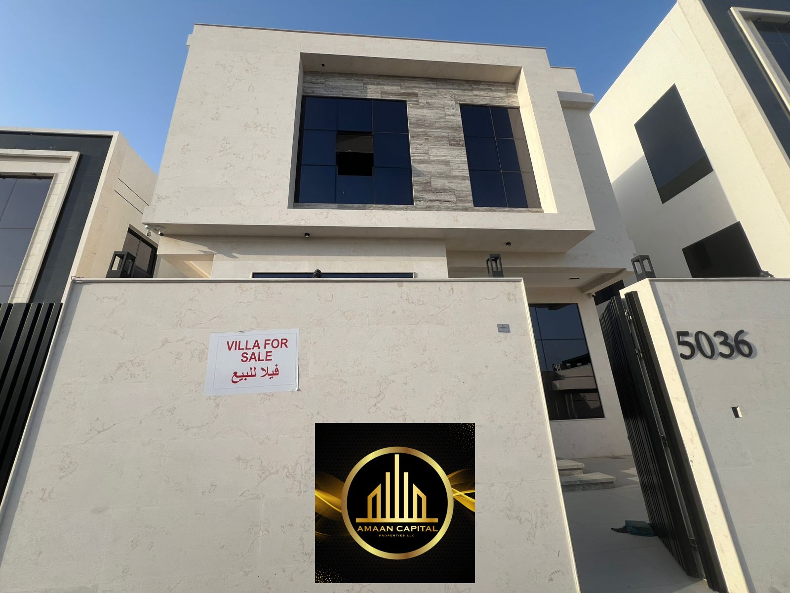 For sale: a villa in the Yasmeen area, fully covered with stone on all sides.