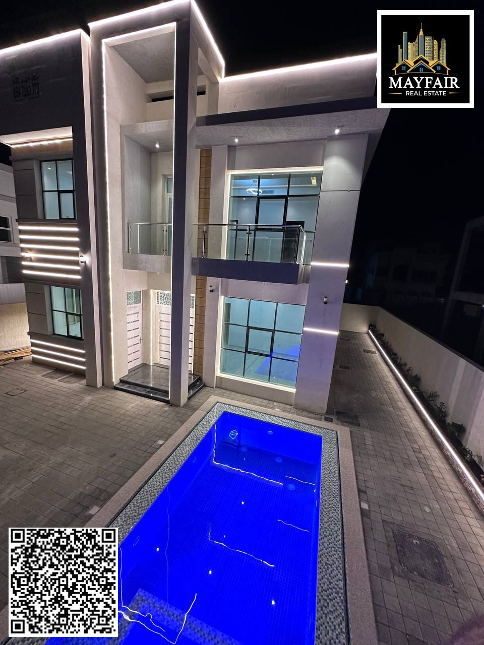 Villa for sale in Al Yasmin, Ajman. A spacious villa with a practical design and high-quality finishes.