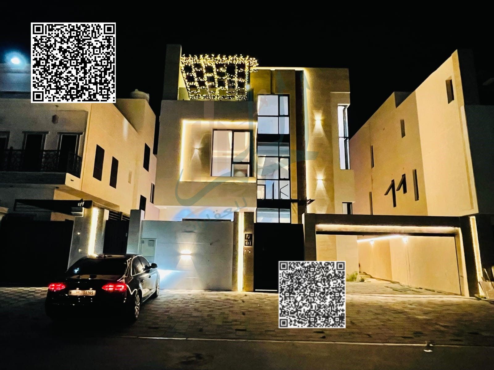 For Sale: 3-Story, 5-Bedroom Villa with Luxurious Finishes in Helio2, Ajman Just 30 minutes from Dubai International Airport Just 20 minutes from Sh