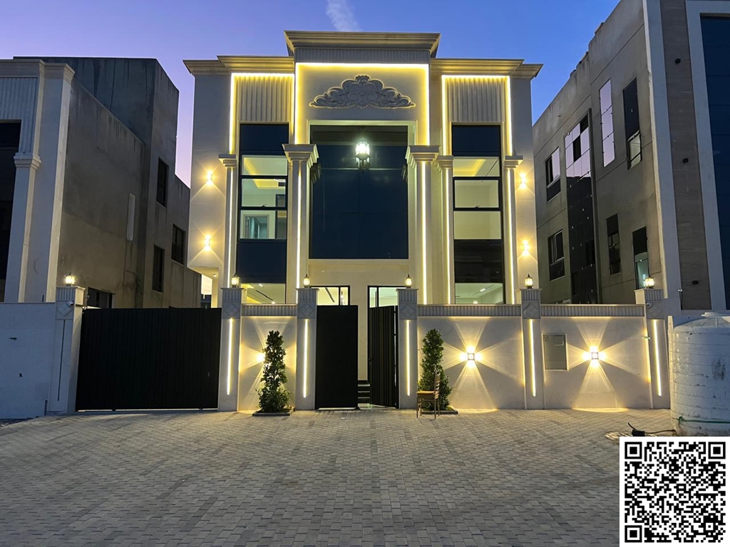 Classic villa for sale in Al Helio area – Ajman. Excellent location opposite the mosque. Two floors and a roof. Includes registration and ownership fe