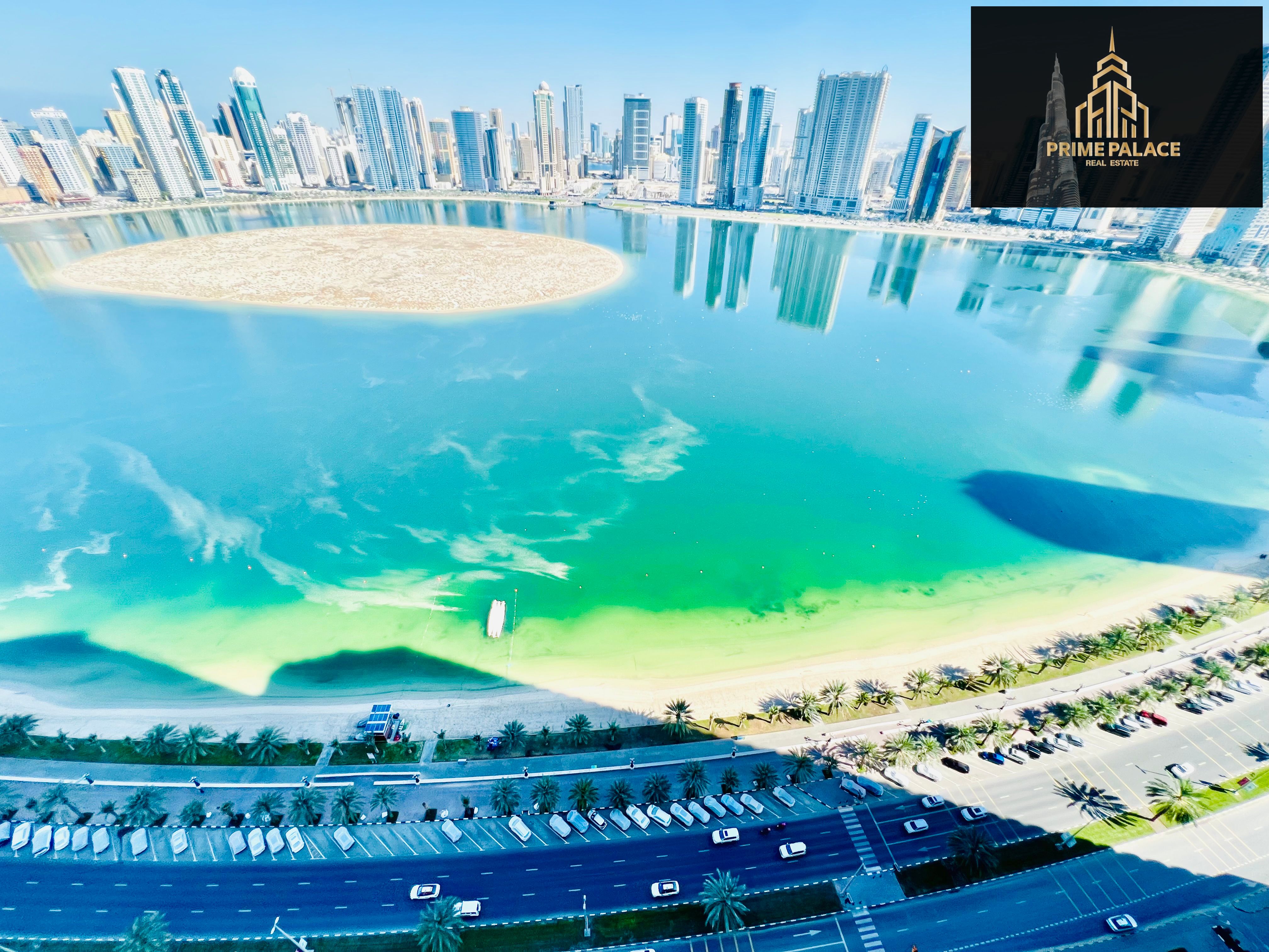 Luxury full sea view 3BHK gym swimming pool free wardrobe with maid room just in 80k
