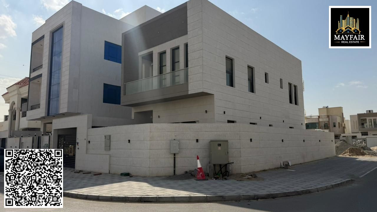 Villa for sale in Al Yasmin area Privately built Corner location on two streets Close to Al Rahmaniya Prime location Close to the mosque Main street