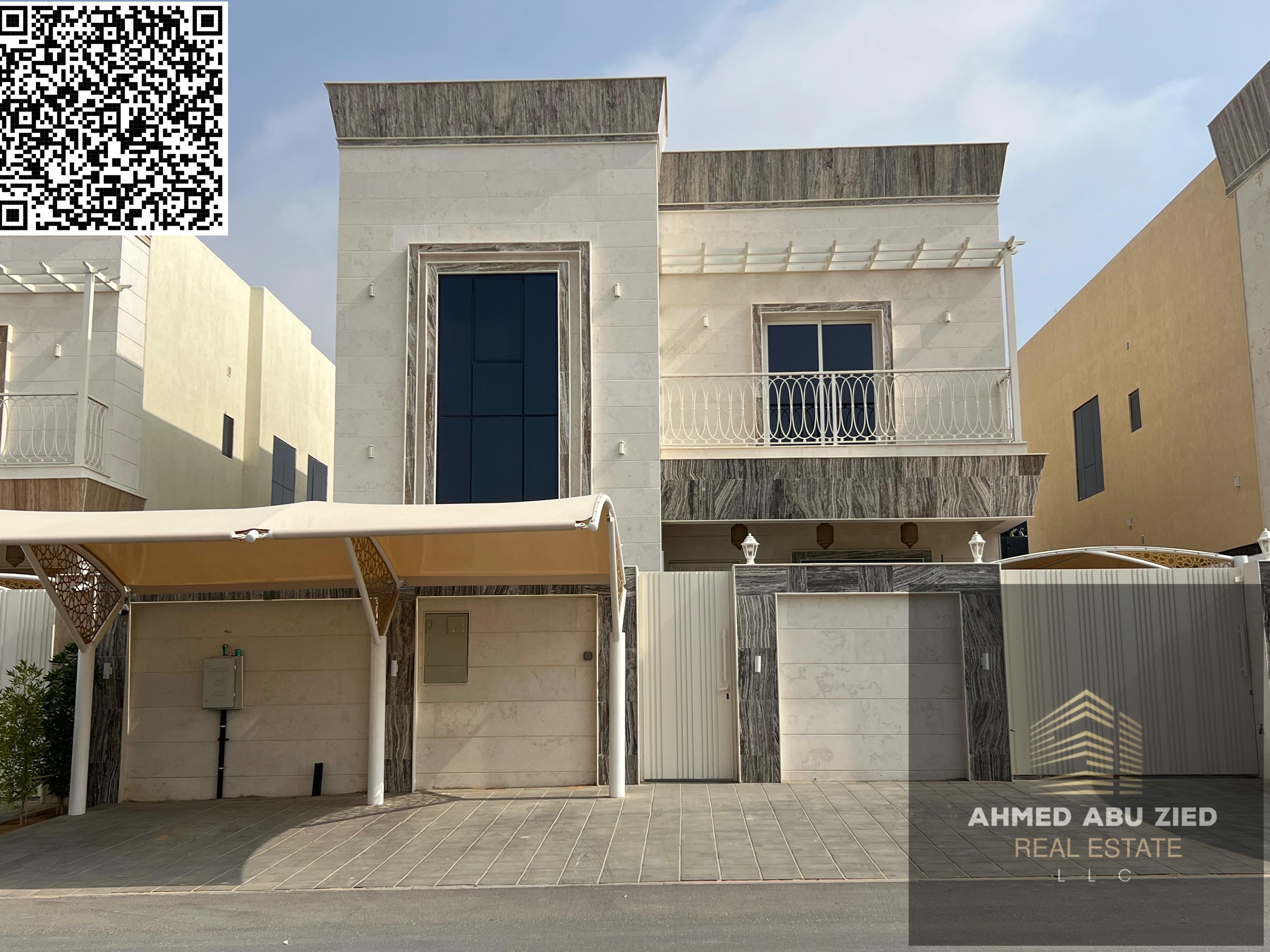 Brand New Villa for Annual Rent in Al Helio 2 Ajman with 5 Bedrooms, Majlis, Maid Room and Covered Parking, 4 Cheques, Slightly Negotiable Price