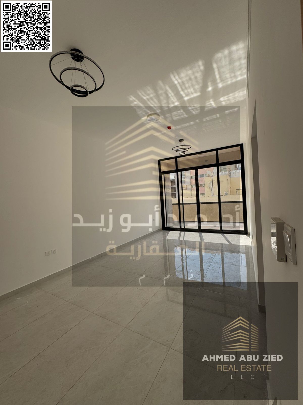 \Luxurious 2BR apartment, first tenant in Al Hamidiya, Ajman, super deluxe finishes, central A/C, balcony, 4-installment payment, security deposit
